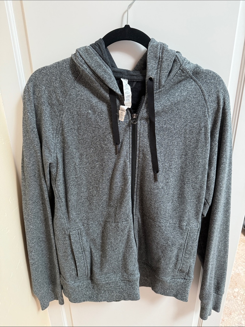 lululemon dark gray zip up hoodie